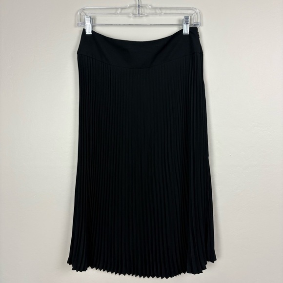 Express Midi Skirt Micro Pleated Sz 3/4 Black Career Office Vintage Y2K Classic - Picture 12 of 17